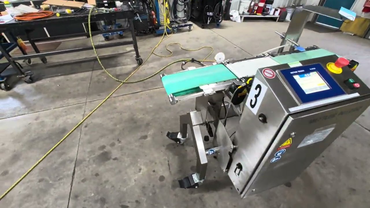 Used Mettler Toledo Hi Speed Beltweigh XC Checkweigher SN 36601261 Demo Video