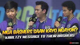 ECHO INTERVIEW, KARLTZY HAS A MESSAGE FOR ALL THEIR BASHERS. . .😮
