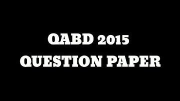QABD SOLVED QUESTION PAPER 2015 B.COM 2ND SEM BANGLORE UNIVERSITY