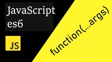 JavaScript (ES6) Rest Parameter in 6 minutes