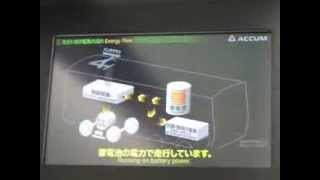 JR東日本EV-E301系ACCUM エネルギーモニターの様子(烏山線走行時)
