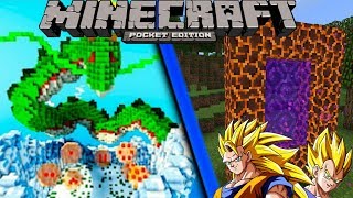 ✔COMO IR A LA DIMENSION DE DRAGON BALL Z EN MINECRAFT PE 1.1 | ADDON DRAGON CRAFT | TRUCOS PARA MCPE screenshot 4