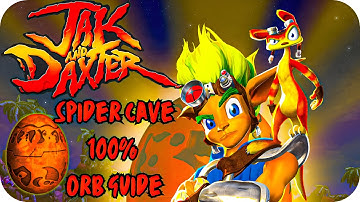 Jak and Daxter The Precursor Legacy: Spider Cave 100% All Orb Guide | Longplay Walkthrought
