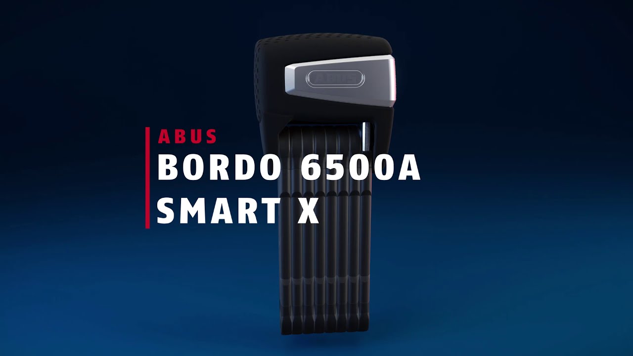 ABUS Fahrrad-Faltschloss BORDO™ 6500A/110 SH SmartX grau