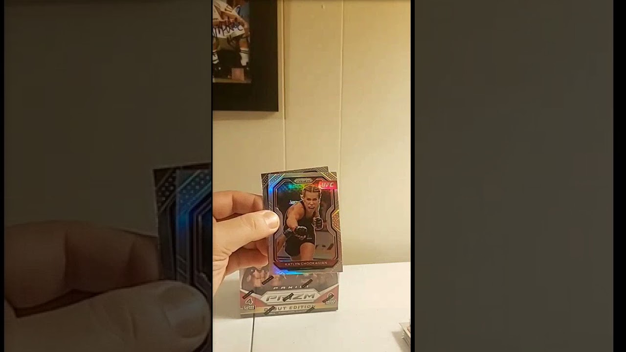 2021 Panini Prizm UFC Break - Katlyn Chookagian Silver Rookie Card