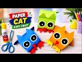 Easy Paper Cat Craft Tutorial 🐱 | DIY Paper Cat Making Step by Step #viral #video #diy