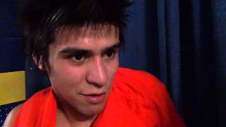 Jesse Delgado (IL) after 125 1st rnd win over Tyler Cox (WY)