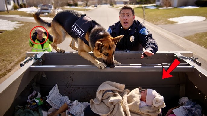 K9 Dog Barked at Garbage Truck — What They Found Inside Saved a Baby’s Life
