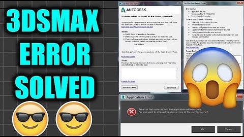 How to Fix 3Ds Max Application Error | 3Ds Max Tutorial