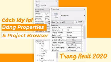 Cách Lấy Lại Bảng Properties Và Project Browser Trong Revit 2023
