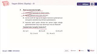 TG Biyoloji SB Soru Atölyesi 03 - Soru 02
