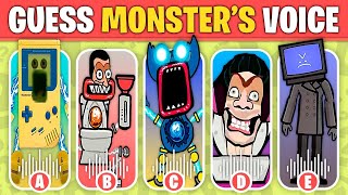 Guess the MONSTER VOICE - TV Man, Skibidi Toilet Concert, Pepperman, Poppy Playtime but WUBBOX