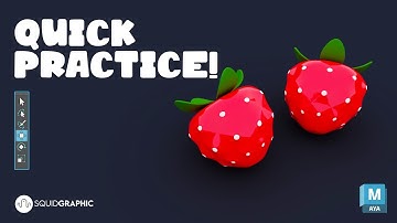 MODELING 3D STRAWBERRY AUTODESK MAYA
