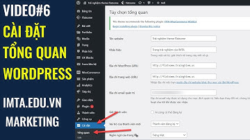 $6 Cài Đặt Tổng Quan cho Website WordPress (Tên trang chủ & khẩu hiệu, múi giờ)