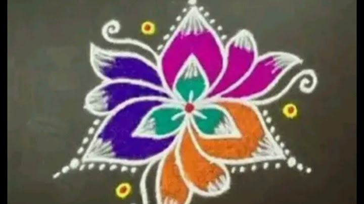 மார்கழி மாதம் உங்கள் வாசலை அழகுப்படுத்தும் கலர் கோலங்கள்