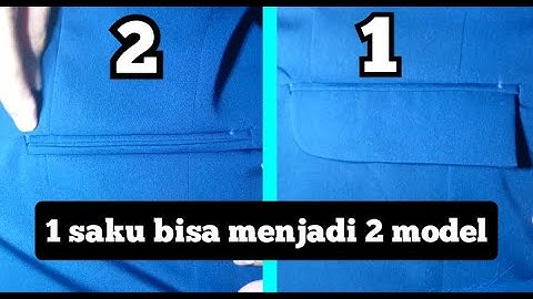 membuat saku tutup jas terbaru satu saku dua model