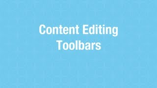 How to Use a Content Editing Toolbar Wealth