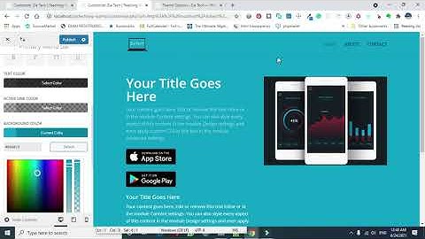 Change the color of divi theme menu bar
