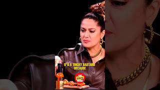 Salma Hayek Cries while Eating Spicy Wings?? shorts