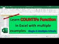 How to use Countifs Function English | Excel Functions