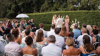 Witness A Beautiful Civil Wedding Ceremony In The Circle At Braeside Estate