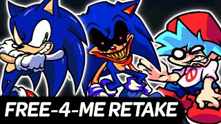 New Free4Me Retake  vs NEW Sonic Obituary | Friday Night Funkin'