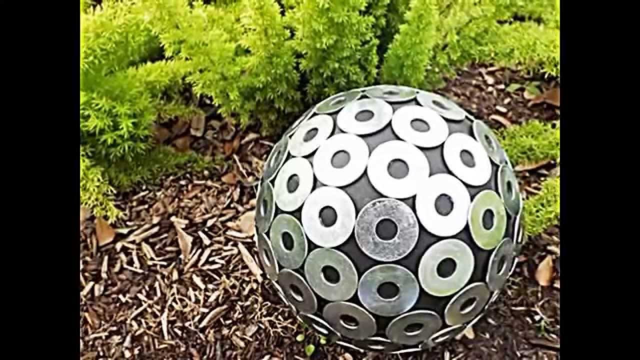 20 sommerliche garten deko ideen mit bowlingkuggeln zum ...