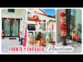 COMO DECORAR TU CASA ENTRADA Y AL FRENTE🎄ILUMINACION NAVIDEÑA 😘  #lucesnavideña #entradanavideña