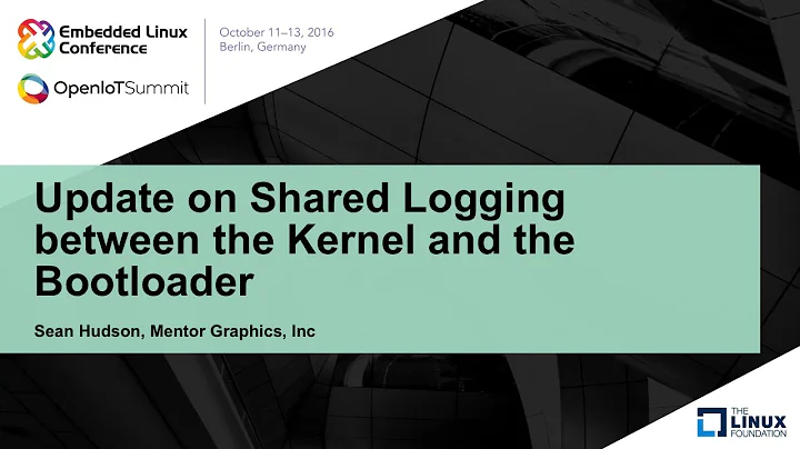 Update on Shared Logging between the Kernel and the Bootloader