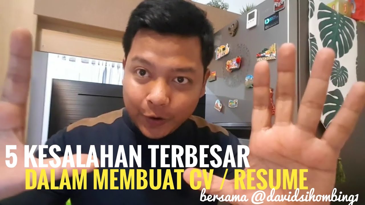 VLOG #02: 5 KESALAHAN TERBESAR DALAM MEMBUAT CV / 5 BIGGEST MISTAKES