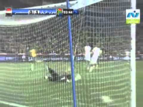 هدف جنوب أفريقيا 1 - 0  مصر - تصفيات كأس أمم أفريقيا 2010/2011