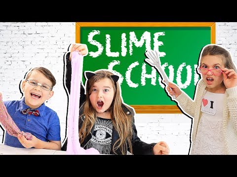 SLIME SCHOOL!! First Day of School! | JKrew