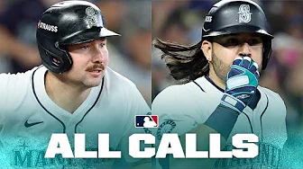 ALL CALLS of Cal Raleigh & Eugenio Suárez's homers and the Mariners final out in a big ALCS win! 🔱