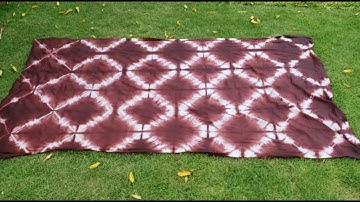 Tie and dye at home, red shibori VAT dyeing step by step process #tiedye