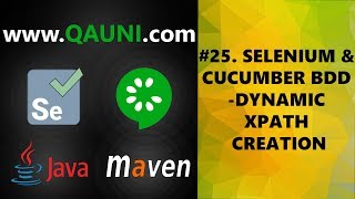 selenium & cucumber bdd – tutorial 25/32: dynamic xpath creation
