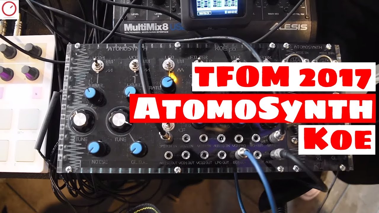 Tokyo Festival Of Modular 2017: AtomoSynth Koe Analog Synth Voice Eurorack Module