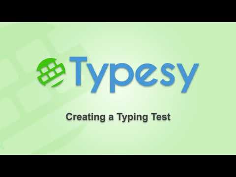 Teaching with Typesy: How do I create a typing test and assignment?