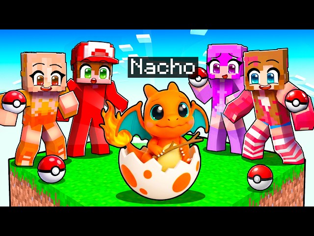 Me Hice Pasar por un POKÉMON BEBÉ en Un Chunk en Minecraft!
