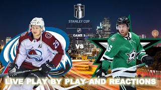 Colorado Avalanche vs Dallas Stars Live Play-By-Play & Reactions : West 2nd Round : Game 2