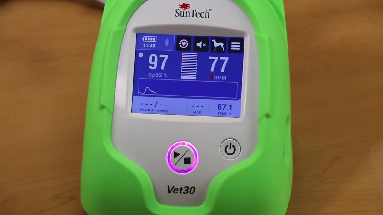 SunTech Vet30 - How to Measure Sp02