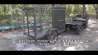 gerobak motor sampah untuk lingkungan perumahan RT