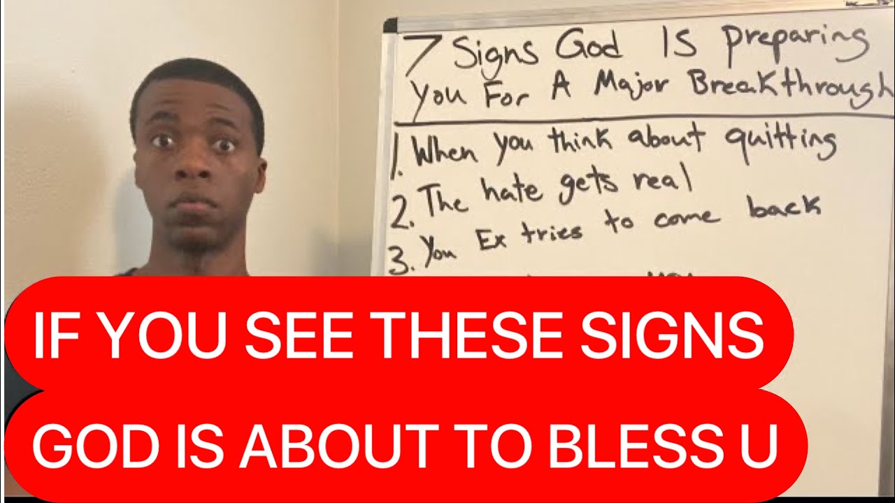 7 SIGNS GOD IS PREPARING YOU FOR A MAJOR BREAKTHROUGH - YouTube