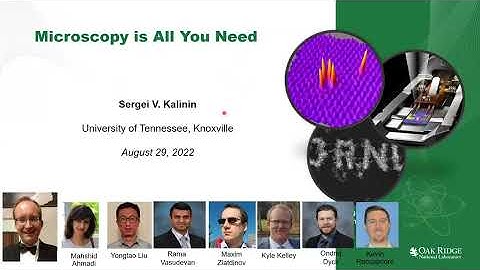 "Microscopy is all you need" - Sergei Kalinin