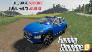 Farming Simulator 2019 HYUNDAI KONA Police v1.1 Car Mod FS19 Farming Simulator 2019 HYUNDAI KONA Police v1.1 Car Mod FS19