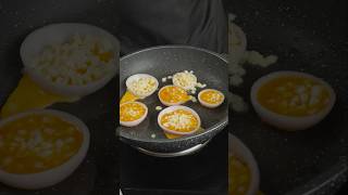 Onion Ring Cheese Omelette 🧅🧀 #asmrcooking #asmrfood