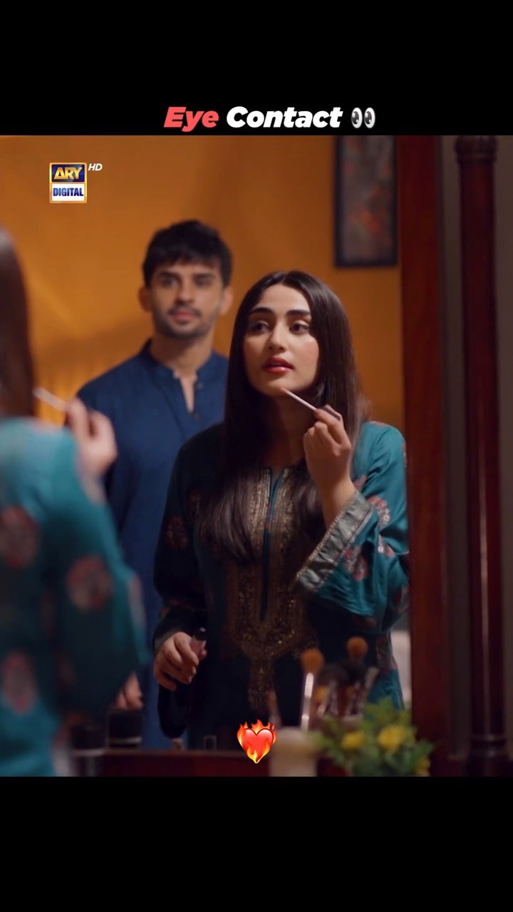 Eye Contact ?❤️‍?? #aapashameem #couple #shorts