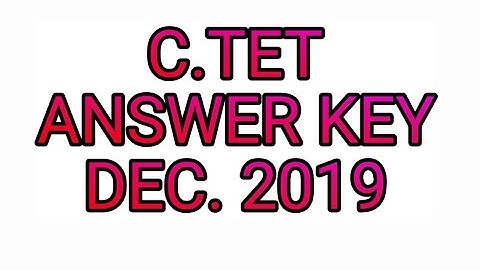 CTET ANSWER KEY  aa gyi hain download karne ke liye pura video dekhe