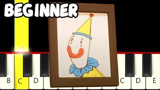 Kaufmo's Funeral - The Amazing Digital Circus - Fast and Slow (Easy) Piano Tutorial - Beginner