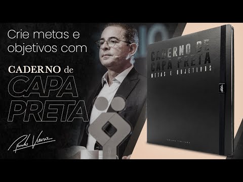 Caderno de Capa Preta Metas e Objetivos do Paulo Vieira - Febracis