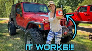 Restoring Faded Plastic Using PEANUT BUTTER On My Jeep Wrangler
